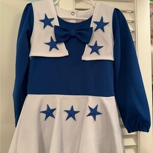 Dallas cowboys cheerleader outfit with wrist pompoms
